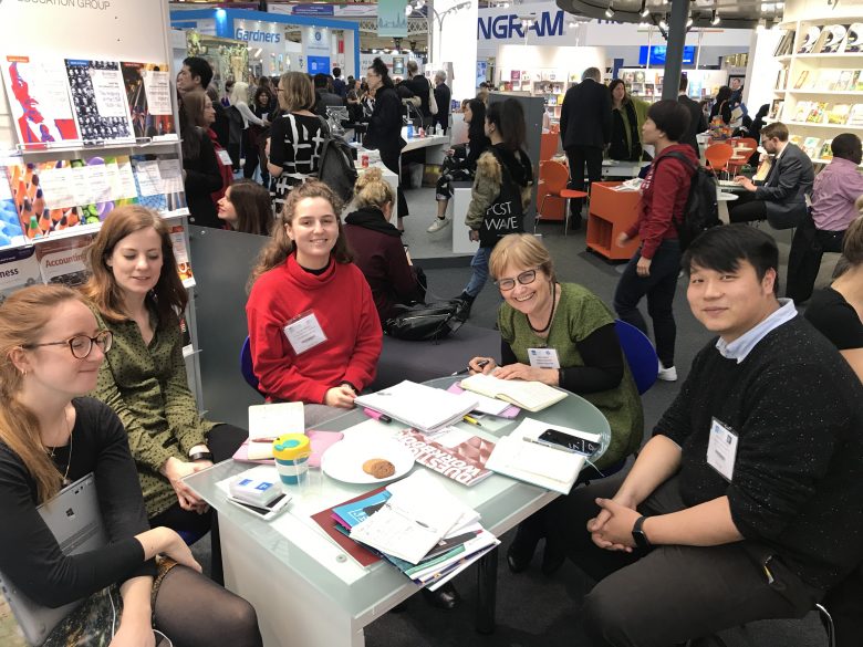 Meeting on the Hodder Education stand at LBF 2019